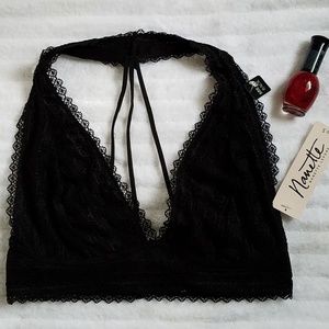 Nanette Lepore Black Lace Bralette Size S.